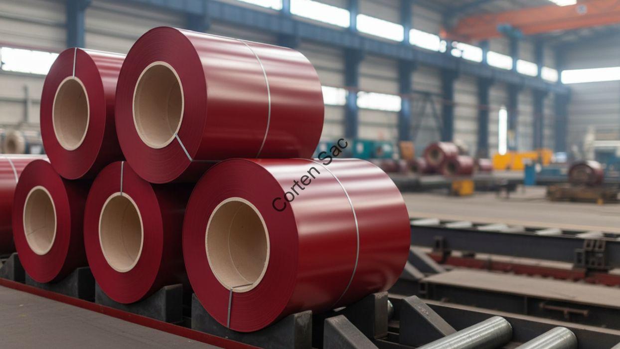 Farklı Renklerde Boyalı Rulo Sac Bobinleri