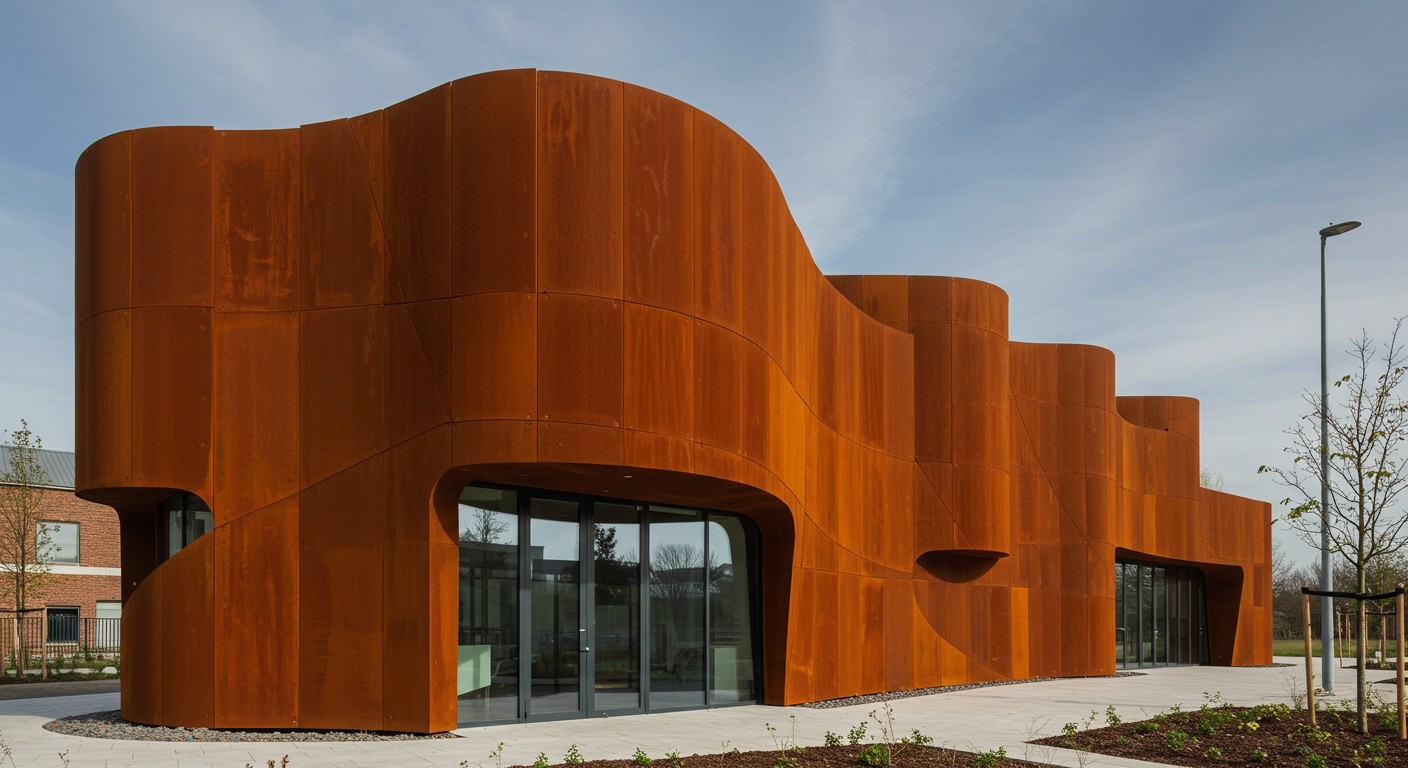 Corten Çelik Bina Cephesi