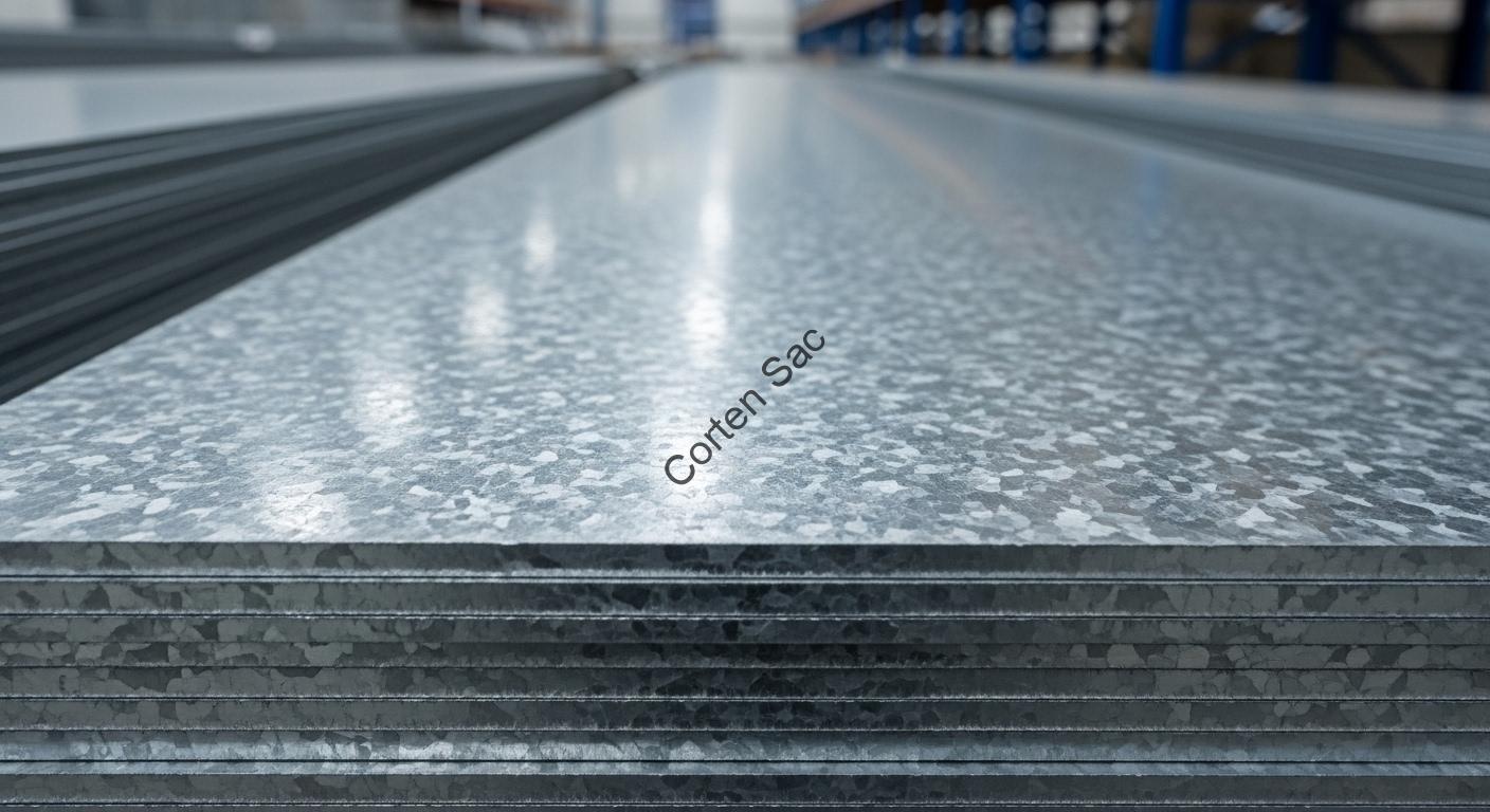 Galvaniz Sac Üretimi ve İstifleme